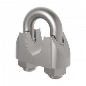 Serre-câble étrier DIN 741 inox 316 – Ø7 mm