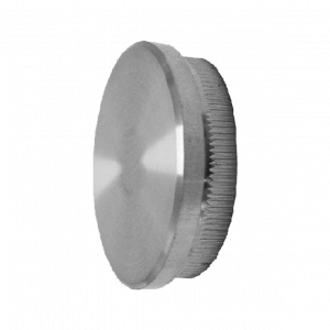 Bouchon plat inox Ø42,4x2 mm pour finition propre de tube inox. Idéal main courante et garde-corps.