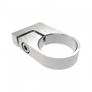 Collier inox 316 brossé pour tube diamètre 42,4 mm