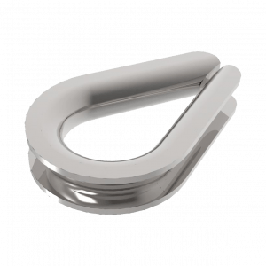 Cosse cœur inox 316 – Ø16 mm – Renfort pour câble inox