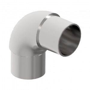 Coude à 90° arrondi en inox – Ø42,4 x 2 mm