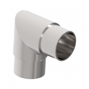 Coude 90° angle vif en inox - ∅42,4 mm