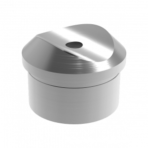 Gueule de loup inox 304 brossé pour tube 42,4 mm
