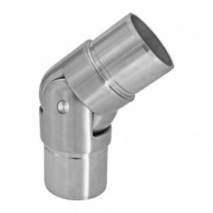 Raccord orientable 0° à 70° en inox brossé Ø42,4 mm