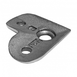 Berceau inox brossé d'angle diamètre 42,4 mm pour tige diamètre 14