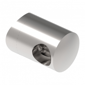 Support de lisse diamètre 12 mm inox droite - pour tube 42,4 mm