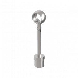 Support main courante réglable inox 316 brossé anneau 42,4 mm