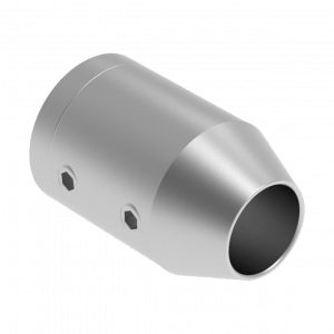 Support de lisse départ Ø12 mm en inox brossé – Fixation sur tube plat