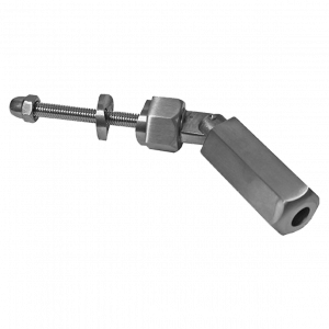 Tendeur de câble orientable hexagonal en inox brossé – Pour câble Ø4 à 5 mm