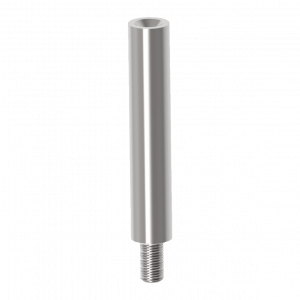 Tige inox brossé fixe Filetée M8 taraudée M6