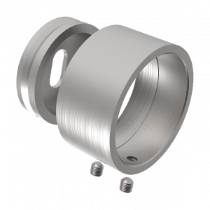 Platine murale inox 304 et 316 brossé pour tube Ø 42,4 mm