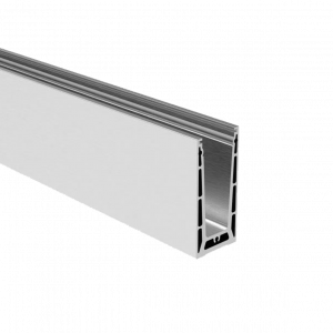 Profil U 2 kN pour pose au sol avec sets de joints 16,76 et 17,52 mm – robuste et idéal pour garde-corps et balustrades.