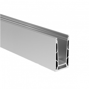 Profil U 1 kN – pose au sol avec sets de joints pour verre 16,76 mm et 17,52 mm, solution robuste et esthétique pour garde-corps
