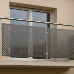 Kit garde-corps inox brossé remplissage en tôle – pose au sol ou à l’anglaise